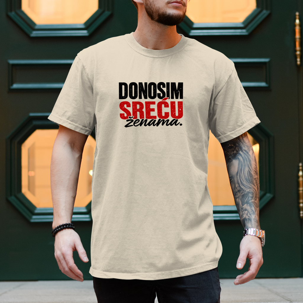 Herren T-Shirt Donosim srecu zenama