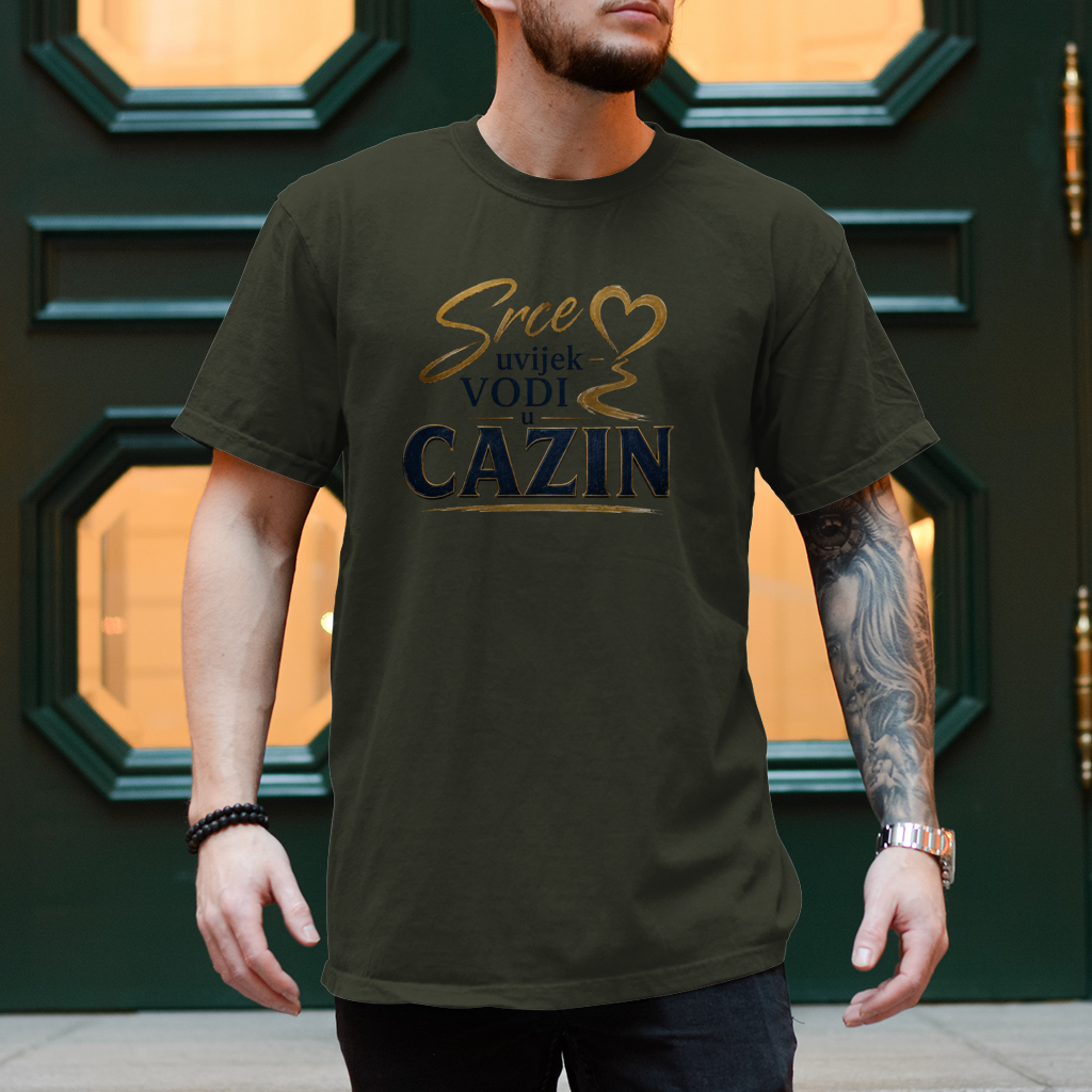 Herren T-Shirt Srce uvijek vodi u Cazin