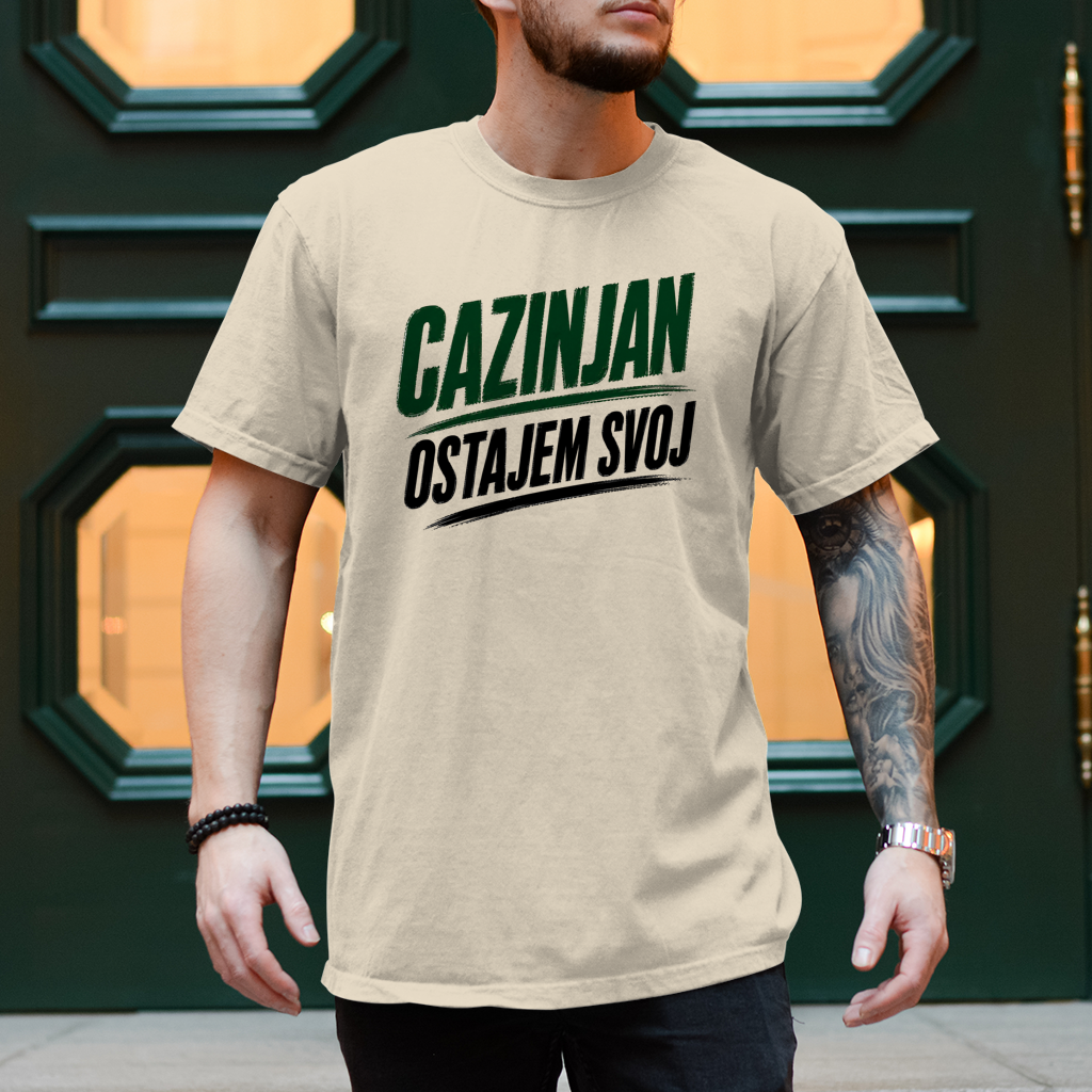 Herren T-Shirt Cazinjan ostajem svoj