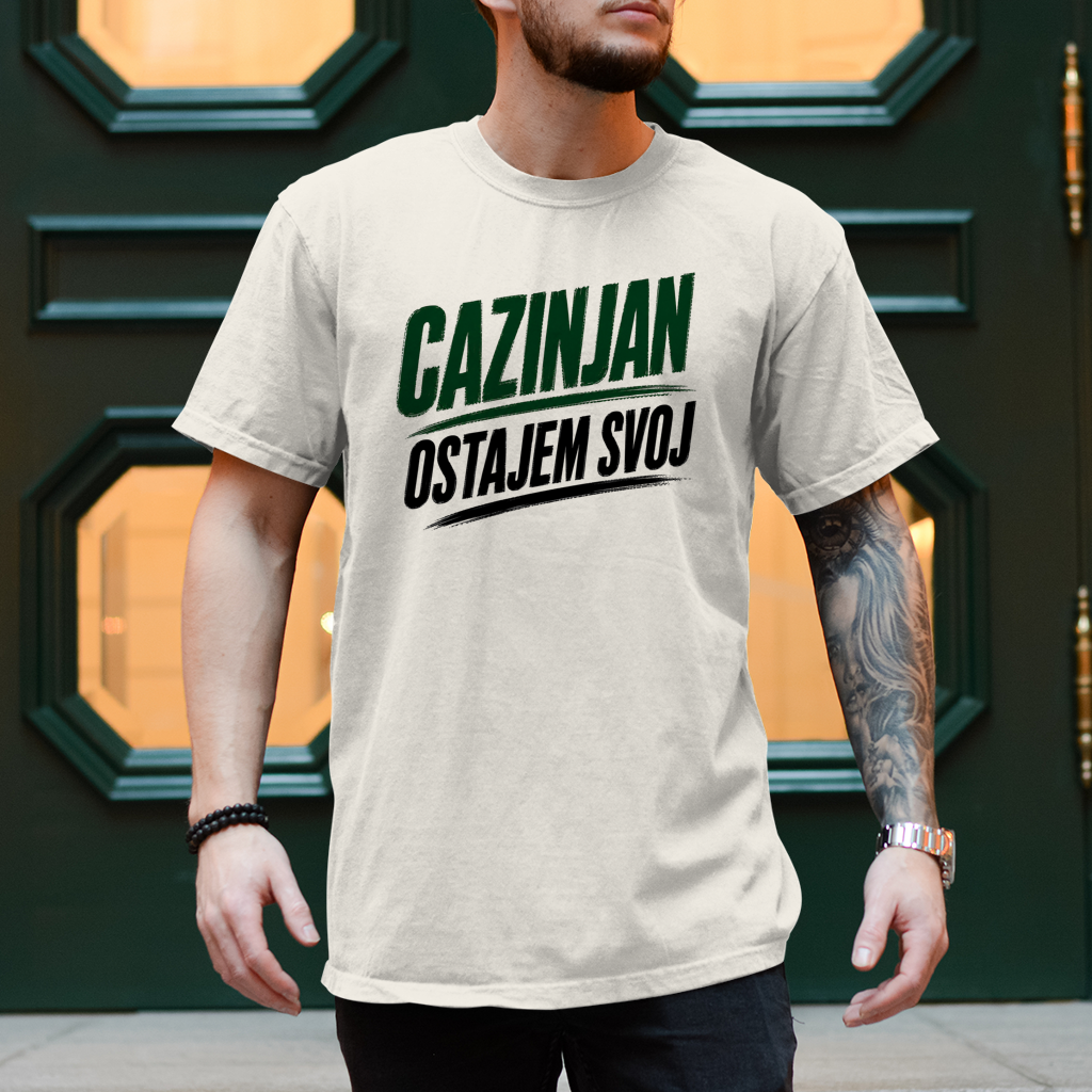 Herren T-Shirt Cazinjan ostajem svoj