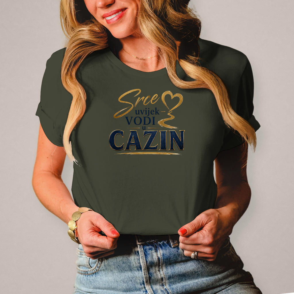 Damen T-Shirt Srce vodi u Cazin