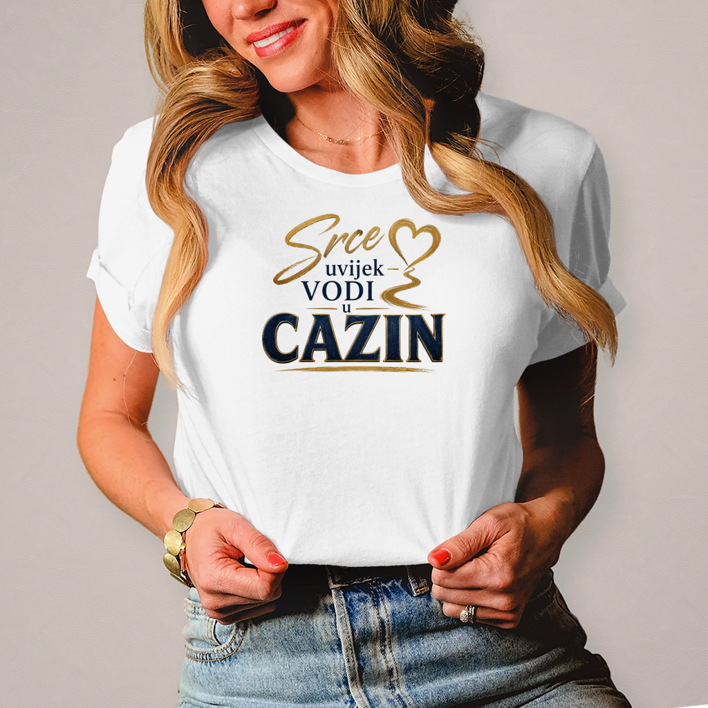 Damen T-Shirt Srce vodi u Cazin