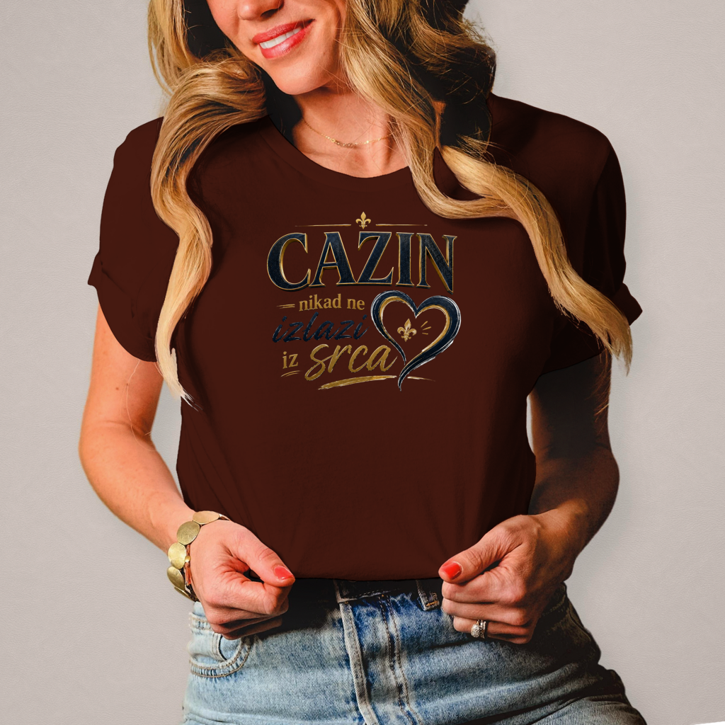 Damen T-Shirt Cazin u srcu