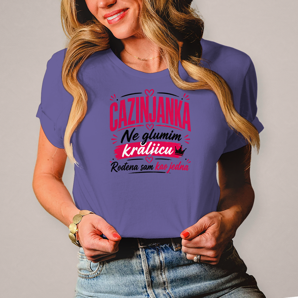 Damen T-Shirt Cazinjanka rodjena kraljica