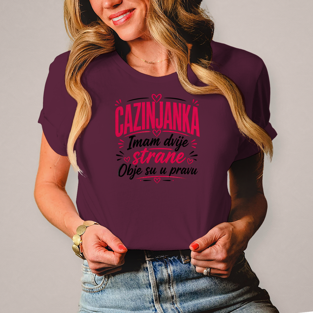 Damen T-Shirt Cazinjanka upravu