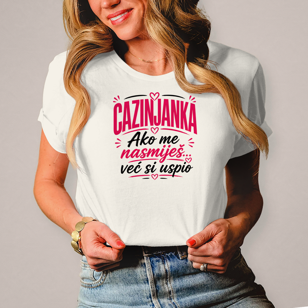 Damen T-Shirt Cazinjanka uspio si