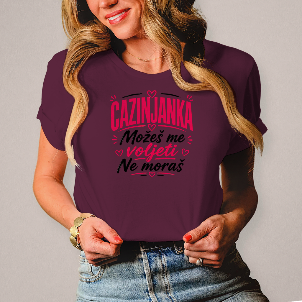 Damen T-Shirt Cazinjanka ne moras me voljeti
