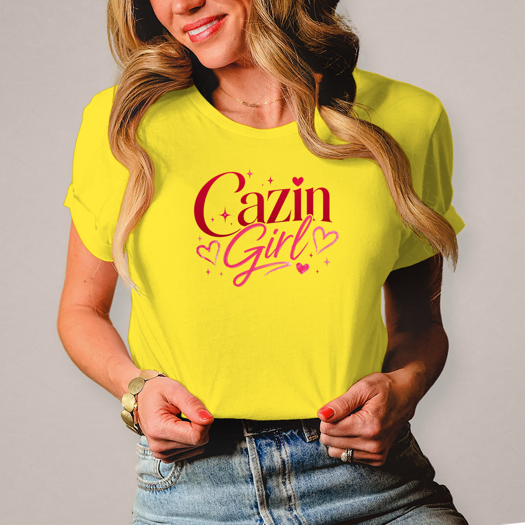 Damen T-Shirt Cazin girl