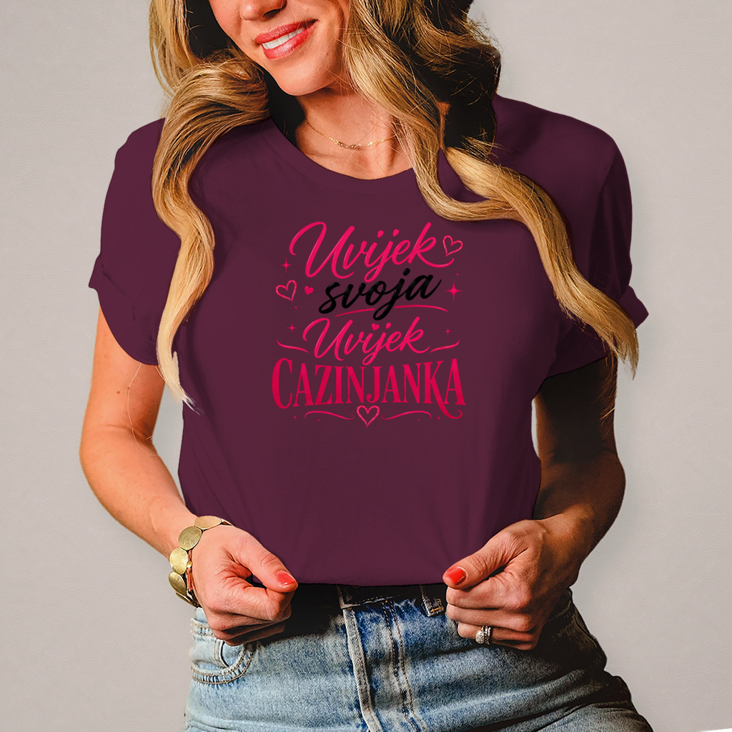 Damen T-Shirt Cazinjanka svoja