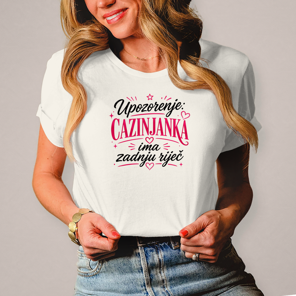 Damen T-Shirt Cazinjanka zadnja rijec