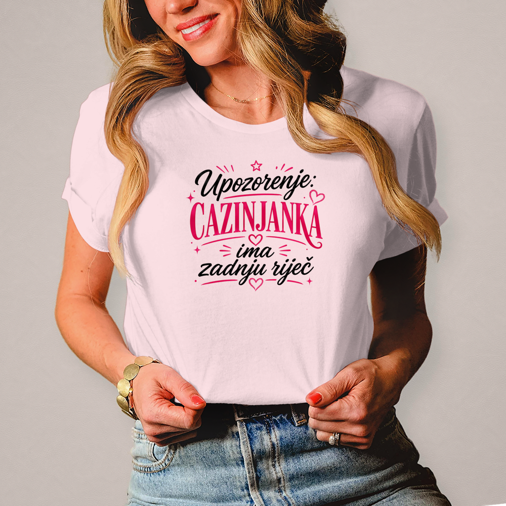 Damen T-Shirt Cazinjanka zadnja rijec