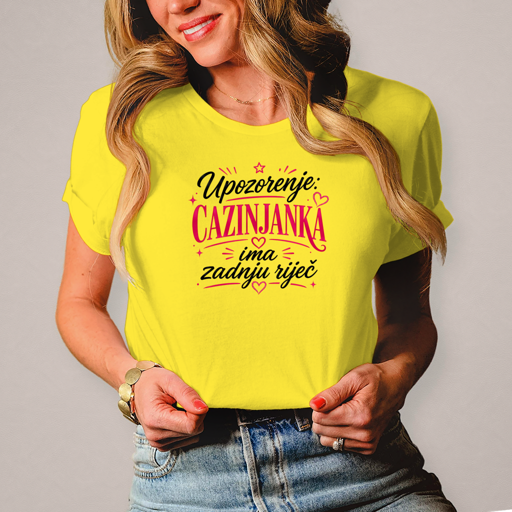 Damen T-Shirt Cazinjanka zadnja rijec