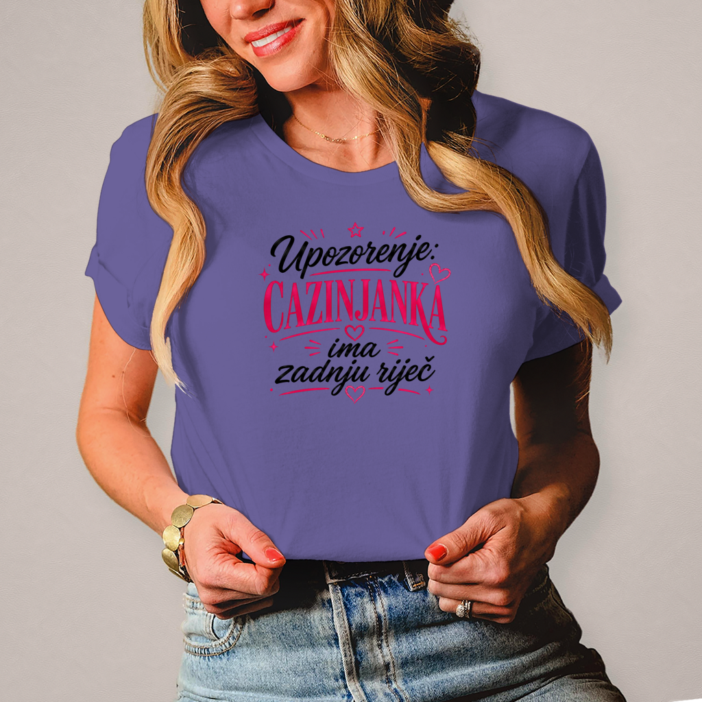 Damen T-Shirt Cazinjanka zadnja rijec