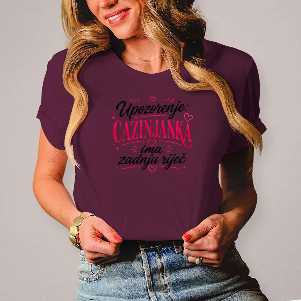 Damen T-Shirt Cazinjanka zadnja rijec