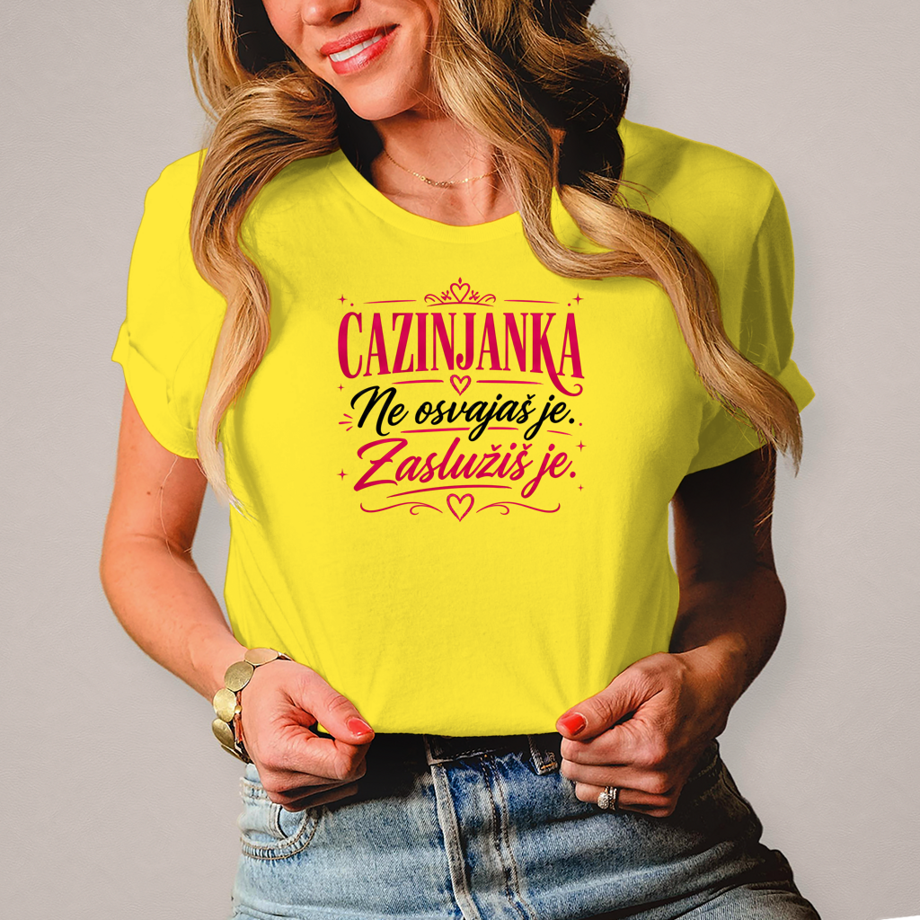 Damen T-Shirt Cazinjanka zasluzis je