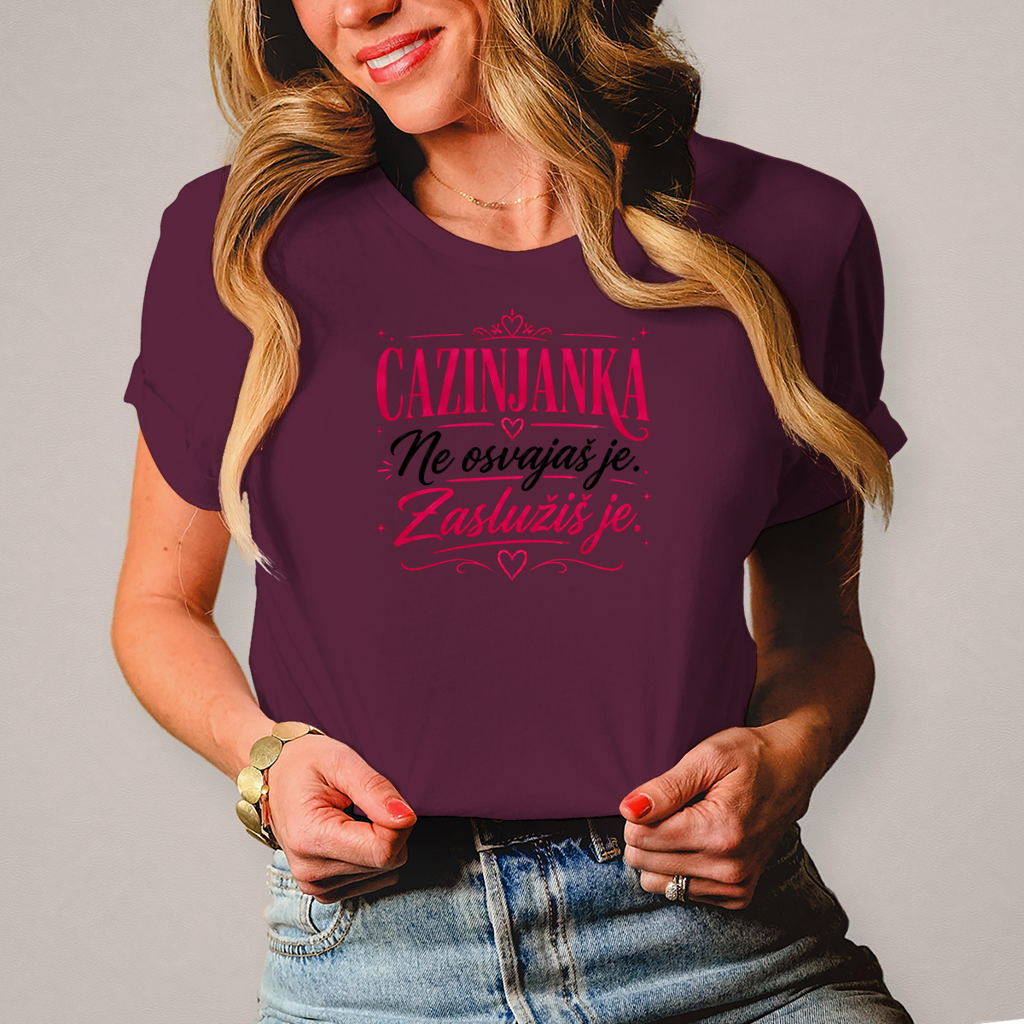 Damen T-Shirt Cazinjanka zasluzis je