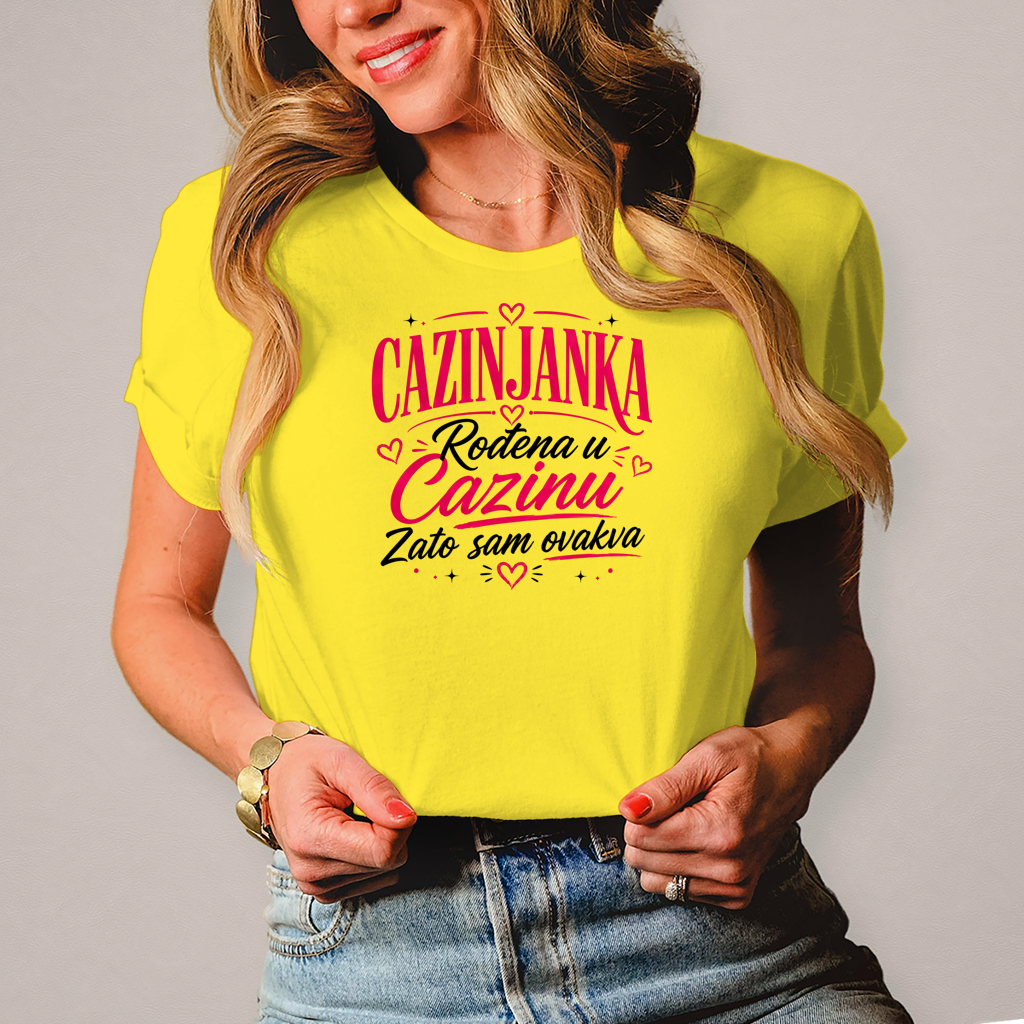 Damen T-Shirt Cazinjanka zato sam ovakva