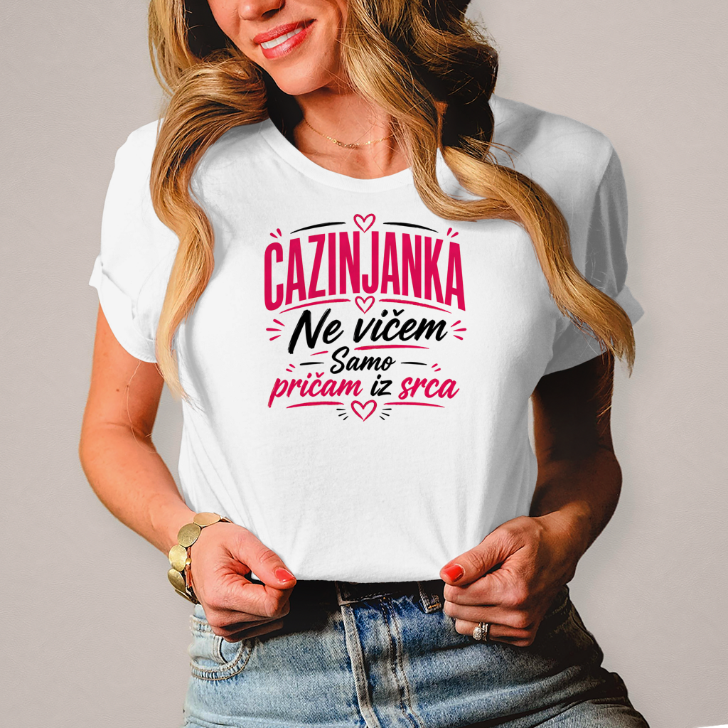Damen T-Shirt Cazinjanka Ne vicem