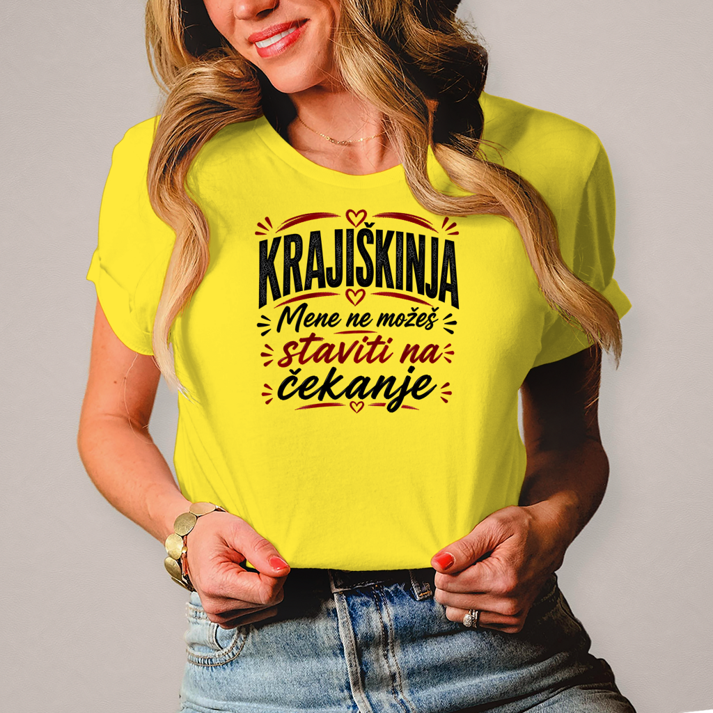 Damen T-Shirt Ne mozes me stavit na cekanje