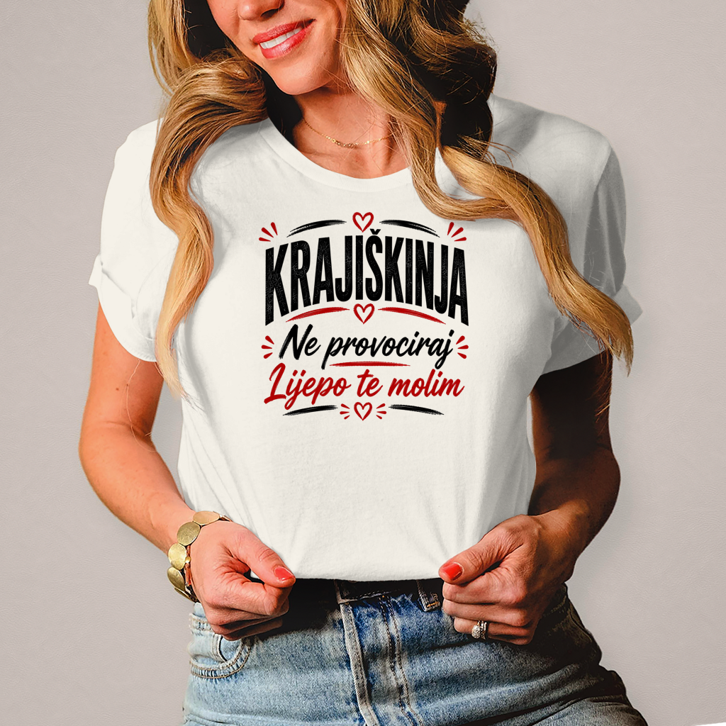 Damen T-Shirt Ne provociraj