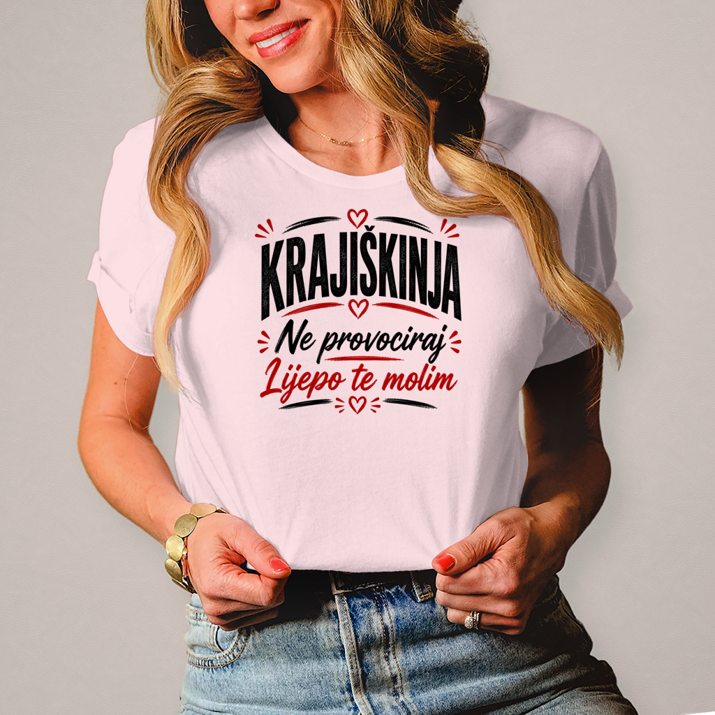 Damen T-Shirt Ne provociraj