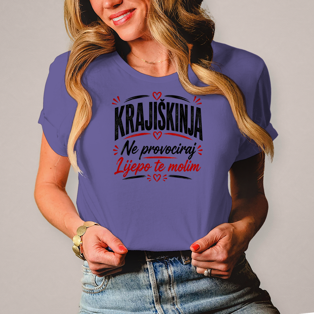 Damen T-Shirt Ne provociraj