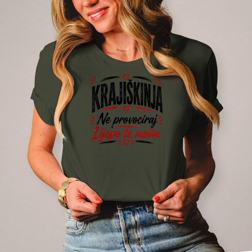 Damen T-Shirt Ne provociraj