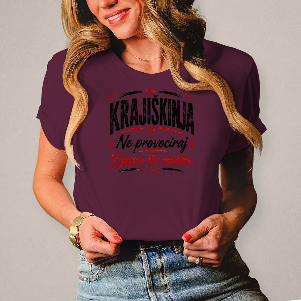 Damen T-Shirt Ne provociraj