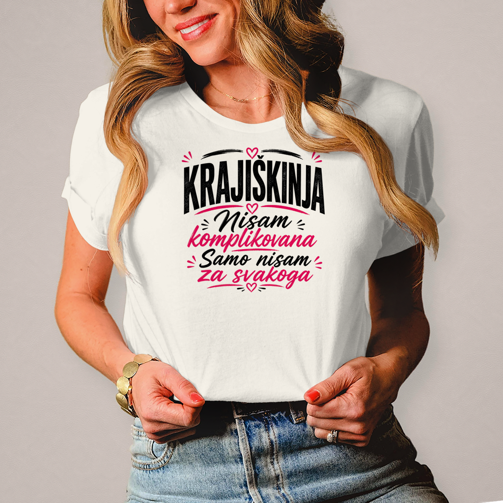 Damen T-Shirt Nisam komplikovana