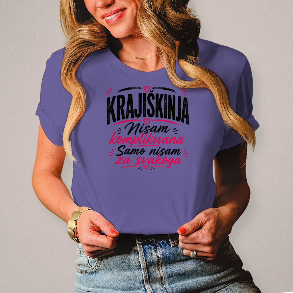 Damen T-Shirt Nisam komplikovana