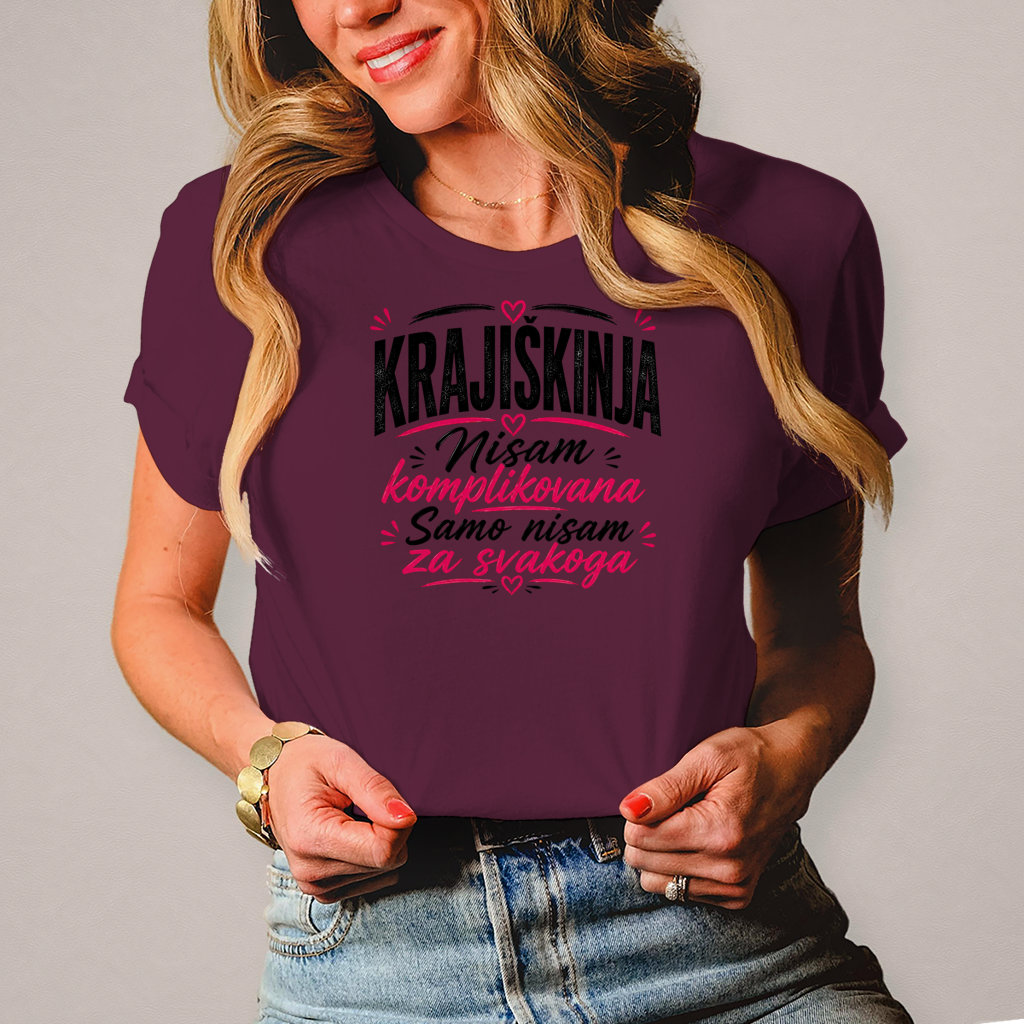 Damen T-Shirt Nisam komplikovana