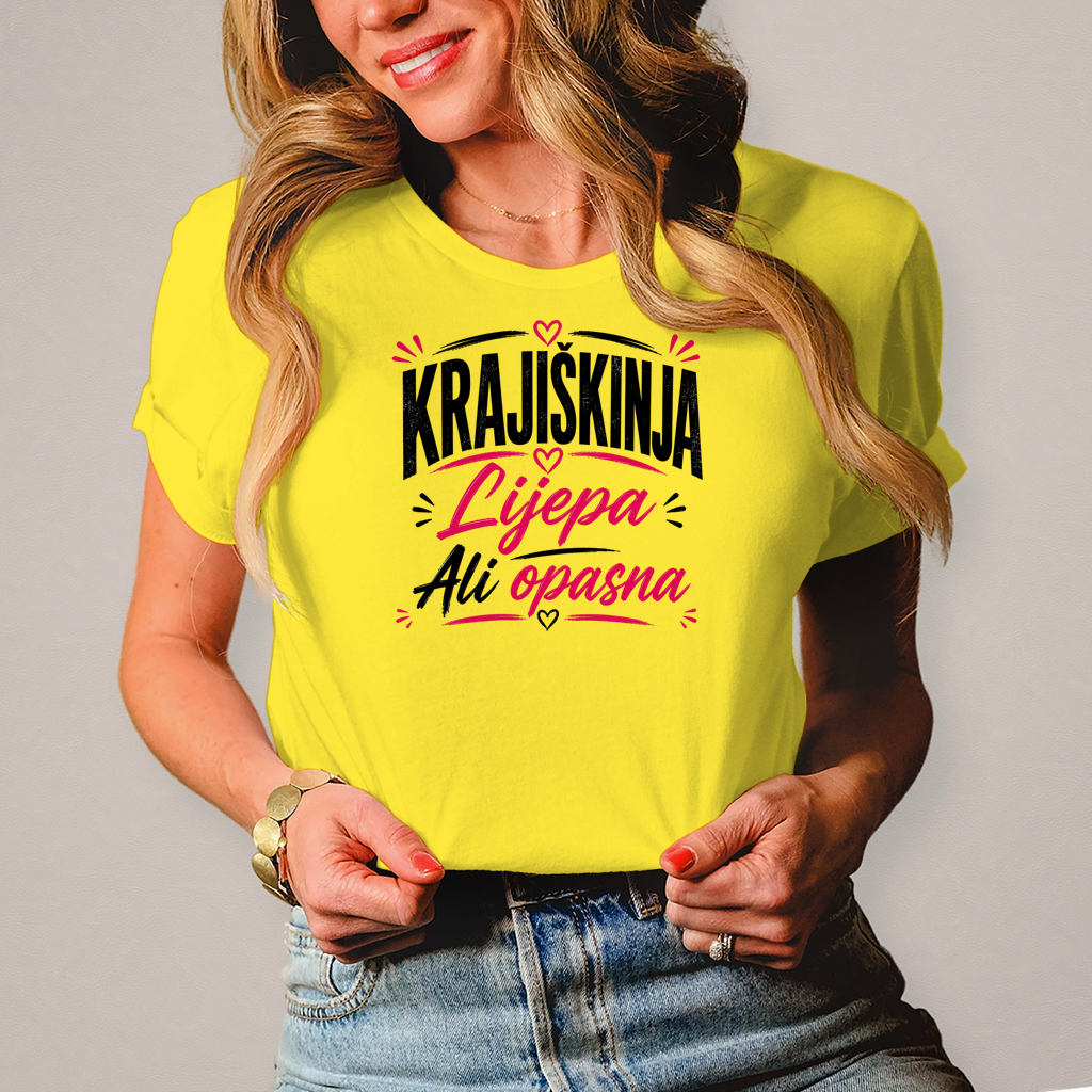 Damen T-Shirt Lijepa ali opasna