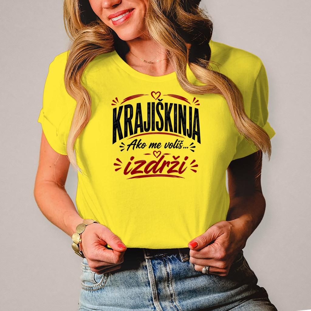 Damen T-Shirt Ako me volis izdrzi