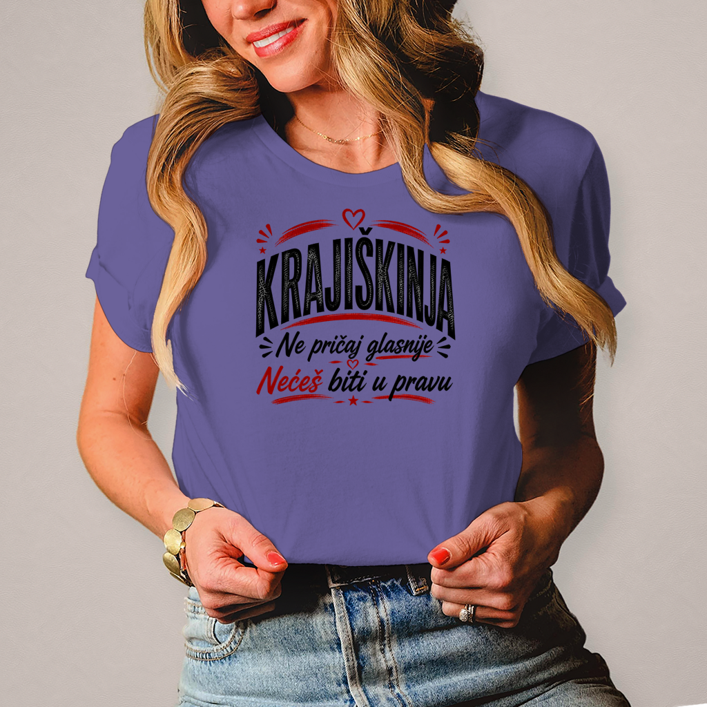 Damen T-Shirt Ne pricaj glasnije