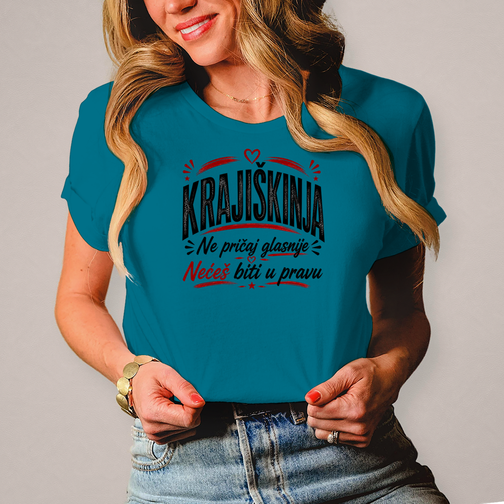 Damen T-Shirt Ne pricaj glasnije