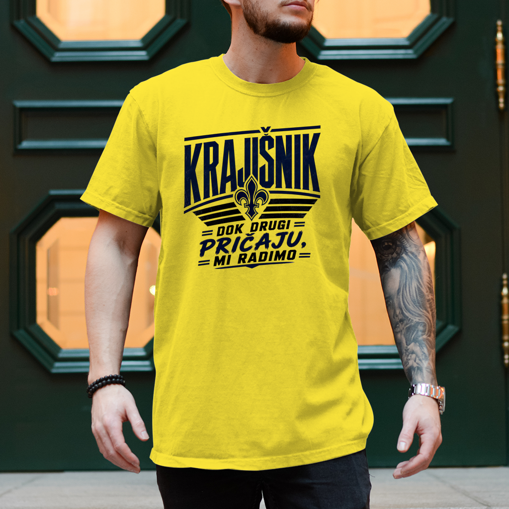 Herren T-Shirt Dok drugi pricaju mi radimo