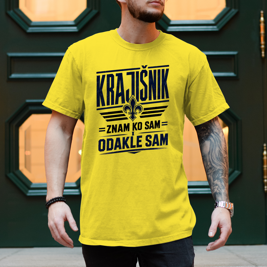 Herren T-Shirt Znam ko sam i odakle sam