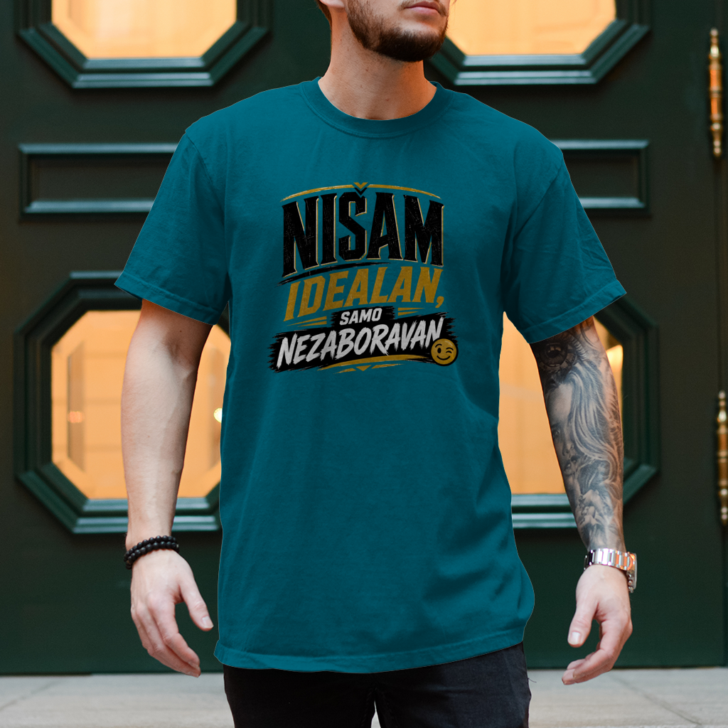 Herren T-Shirt Nisam idealan samo nezaboravan