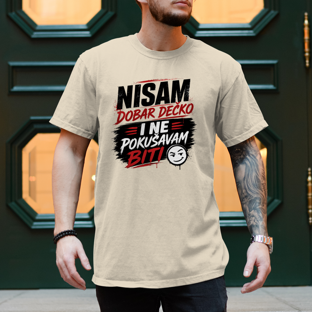 Herren T-Shirt Nisam dobar decko