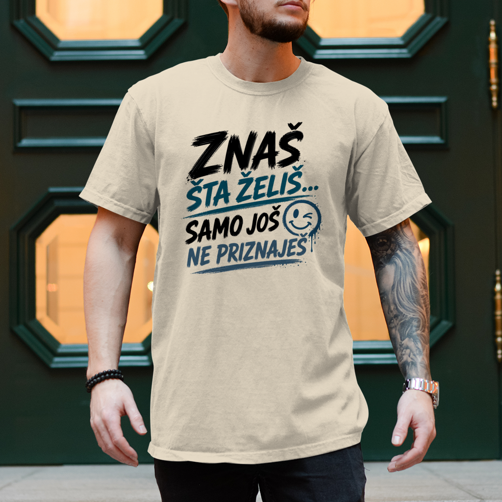 Herren T-Shirt Znas sta zelis