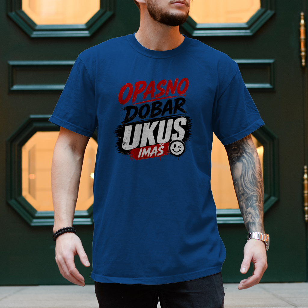 Herren T-Shirt Opasno dobar ukus imas