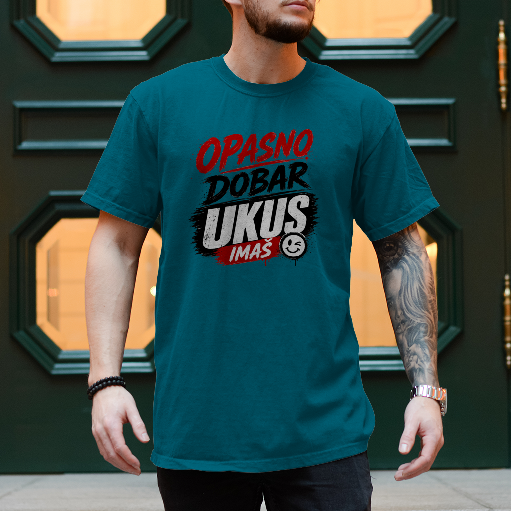 Herren T-Shirt Opasno dobar ukus imas