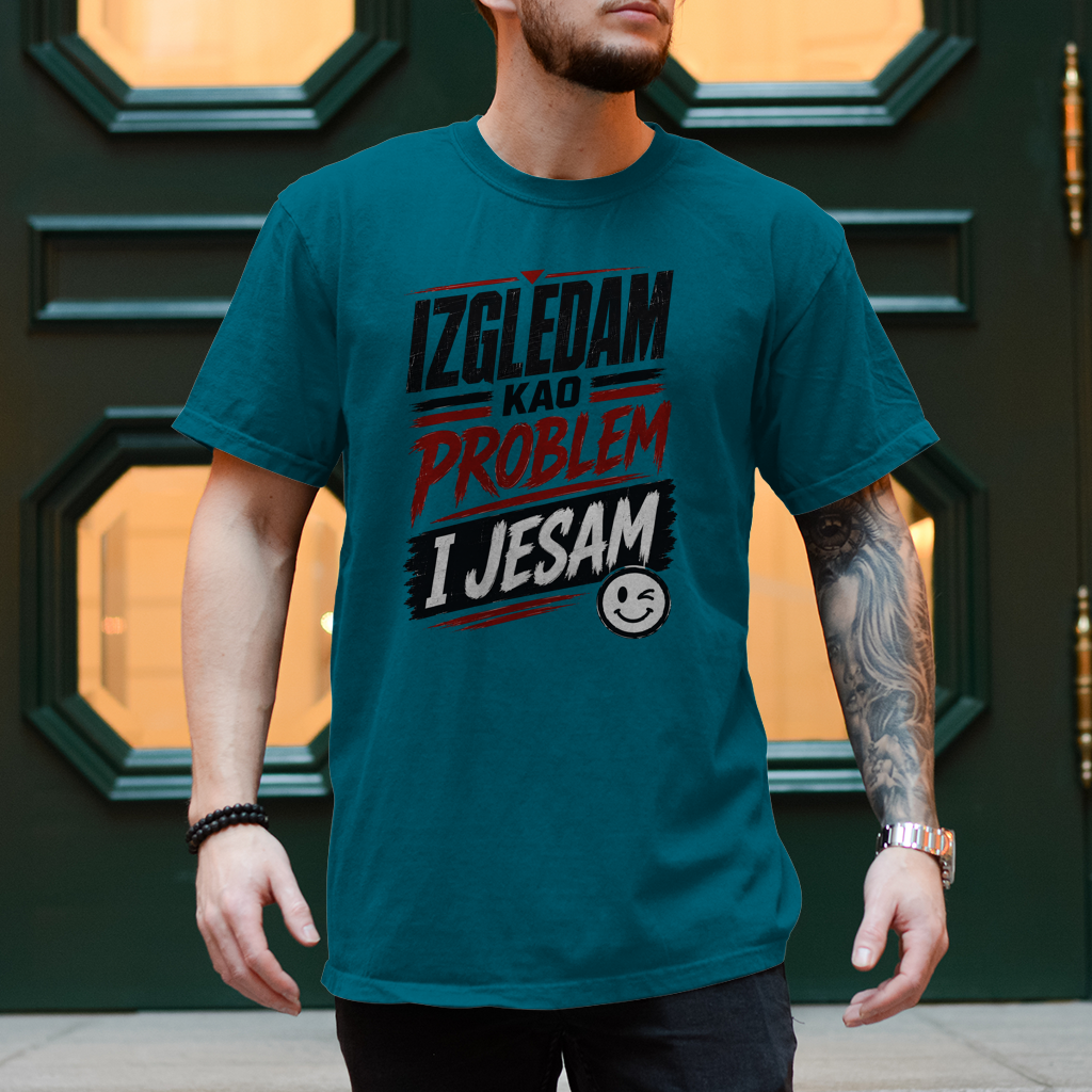 Herren T-Shirt Izgledam kao problem