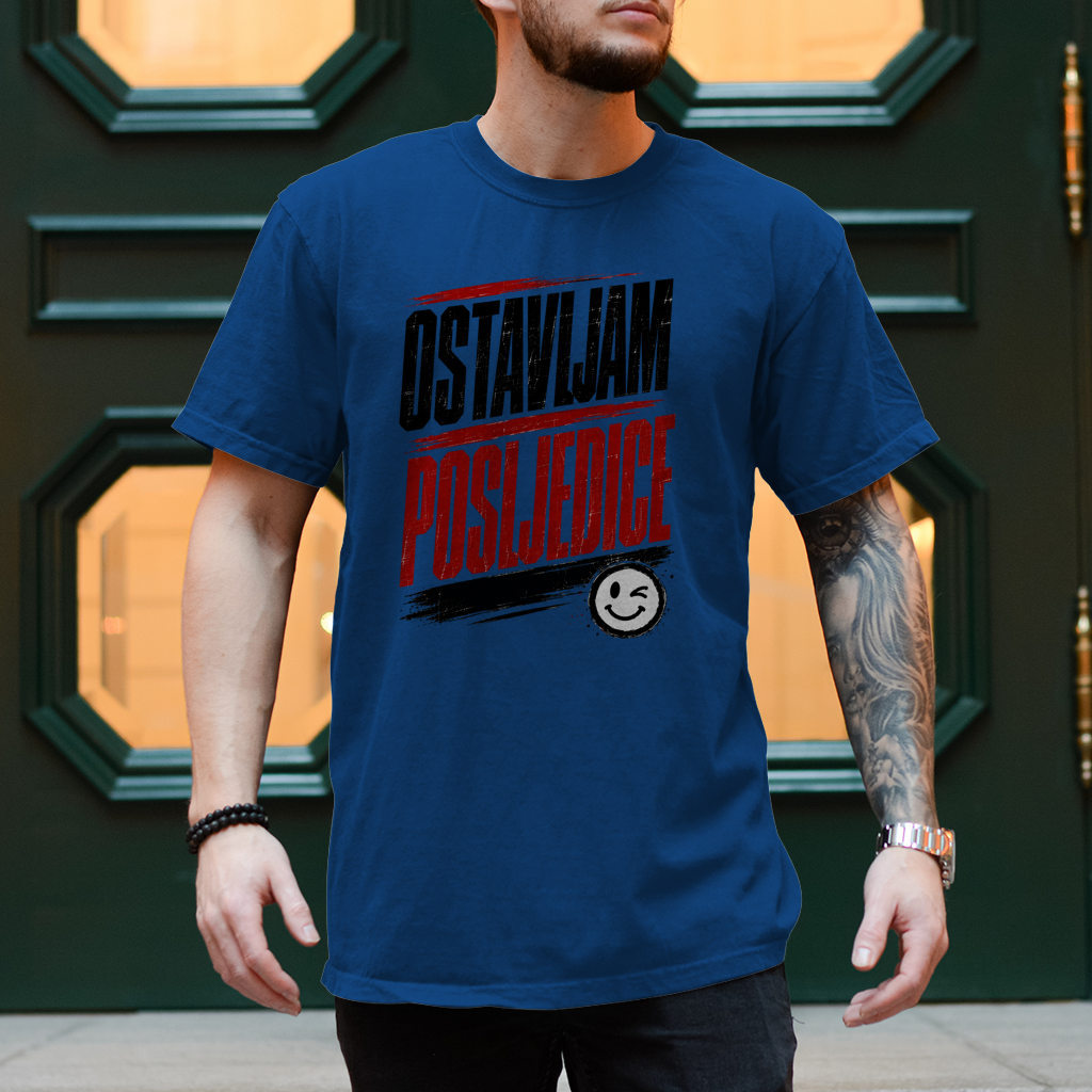 Herren T-Shirt Ostavljam posljedice