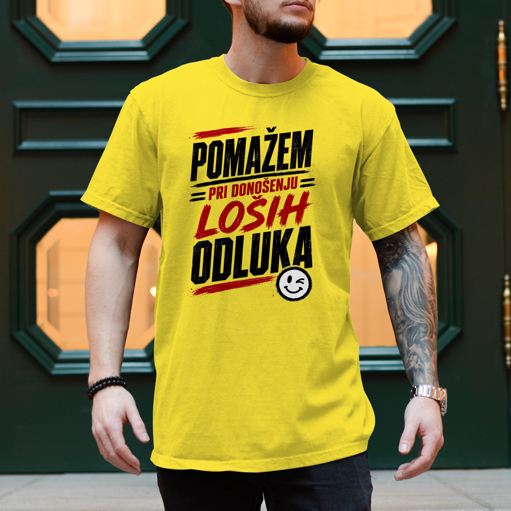Herren T-Shirt Pomazem pri donosenju losih odluka