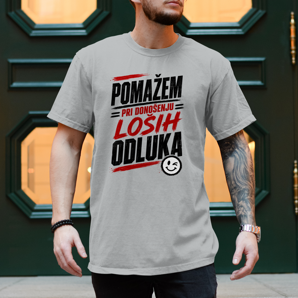 Herren T-Shirt Pomazem pri donosenju losih odluka