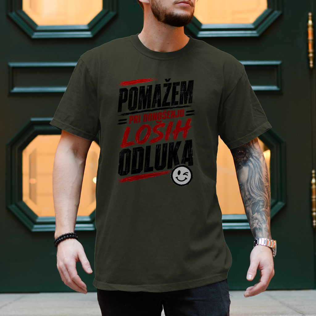 Herren T-Shirt Pomazem pri donosenju losih odluka