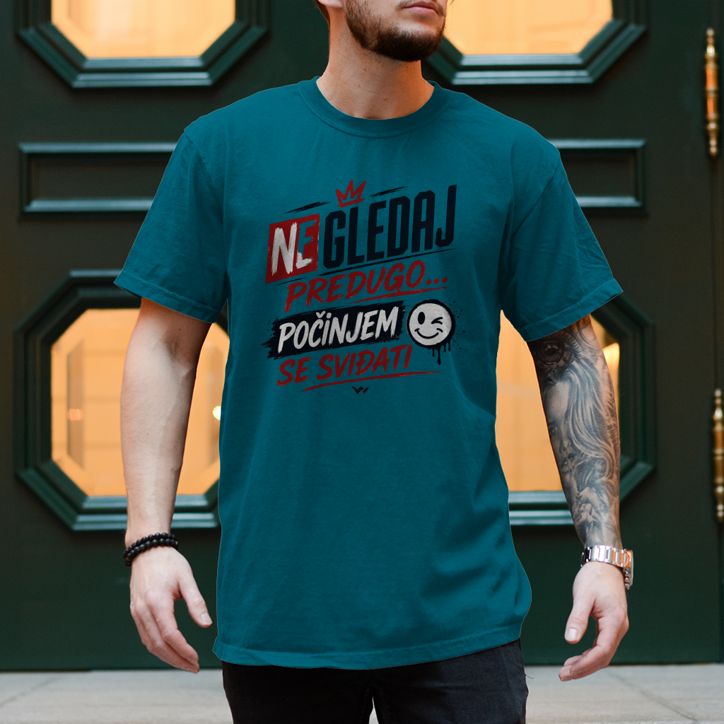 Herren T-Shirt Ne gledaj predugo