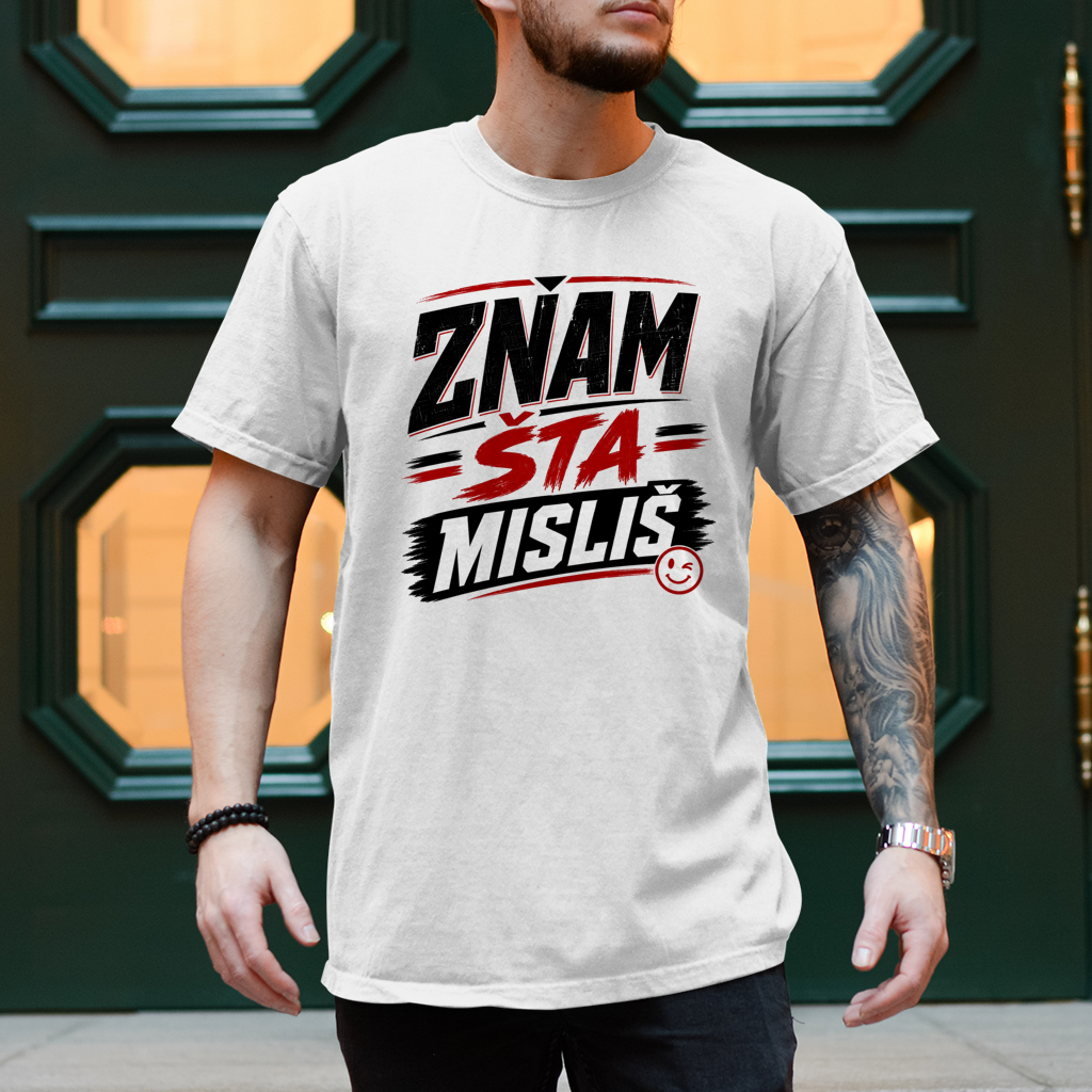 Herren T-Shirt Znam sta mislis