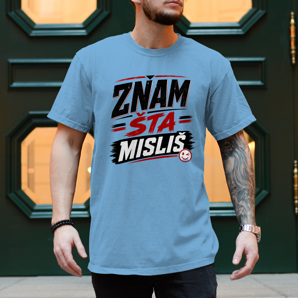 Herren T-Shirt Znam sta mislis